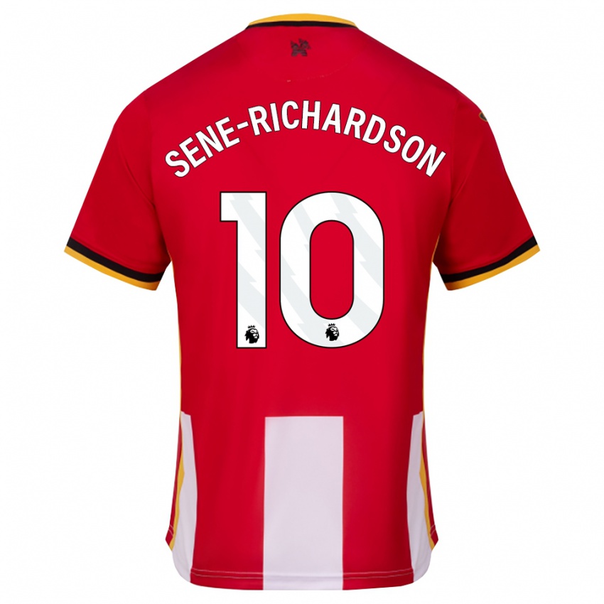 ילדים Sam Sene-Richardson #10 צהוב שחור אדום ג'רזי ביתית 2026/27 חולצה קצרה