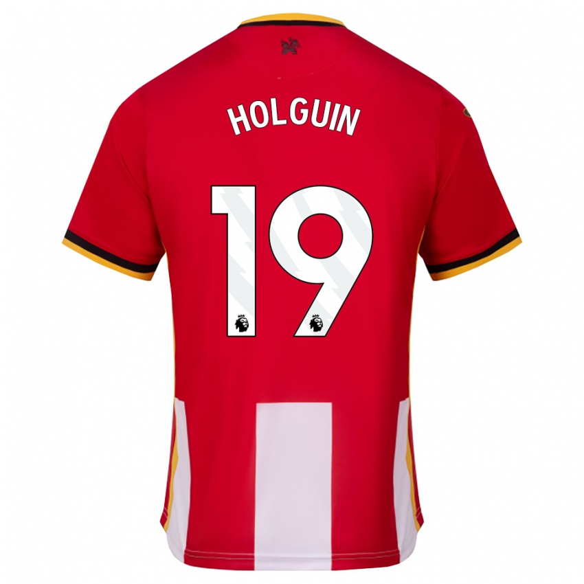 ילדים Paula Holguin #19 צהוב שחור אדום ג'רזי ביתית 2026/27 חולצה קצרה