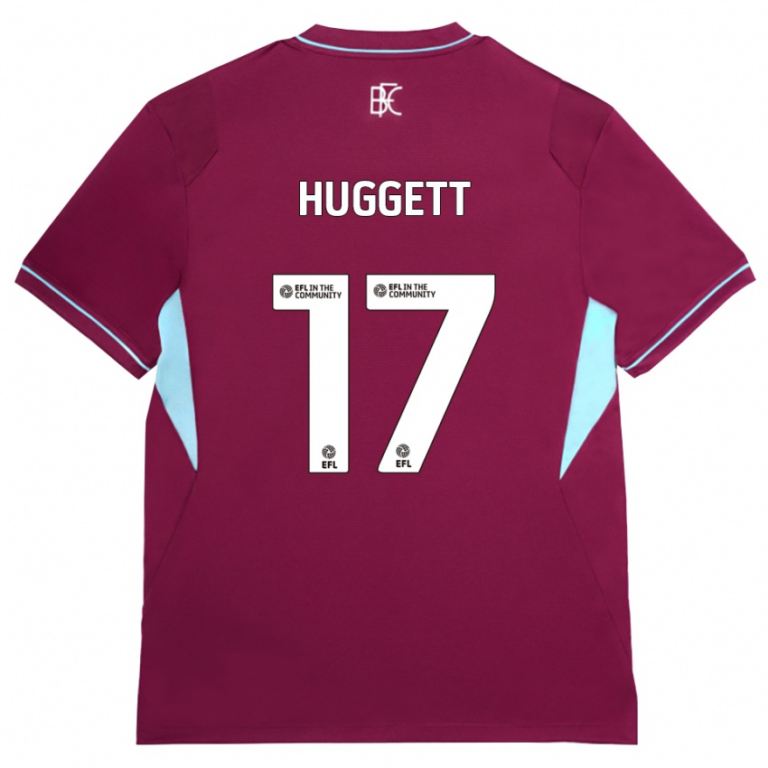 ילדים Aiden Huggett #17 בורדו ירוק ג'רזי ביתית 2026/27 חולצה קצרה