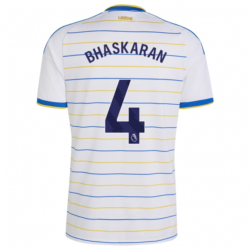 ילדים Joe Bhaskaran #4 אדום צהוב כחול ג'רזי ביתית 2026/27 חולצה קצרה