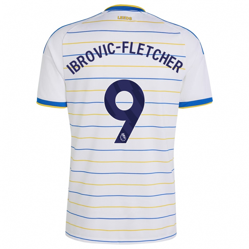 ילדים Edward Ibrovic-Fletcher #9 אדום צהוב כחול ג'רזי ביתית 2026/27 חולצה קצרה