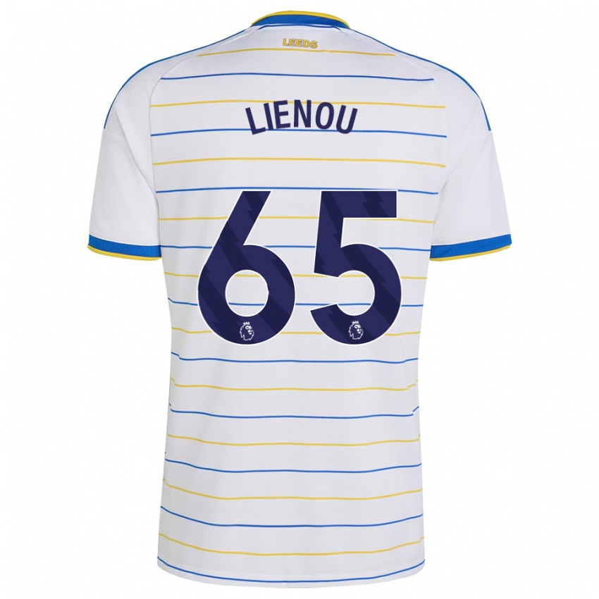 ילדים Jayden Lienou #65 אדום צהוב כחול ג'רזי ביתית 2026/27 חולצה קצרה