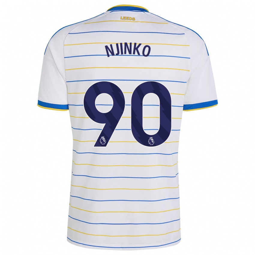 ילדים Carrick Njinko #90 אדום צהוב כחול ג'רזי ביתית 2026/27 חולצה קצרה