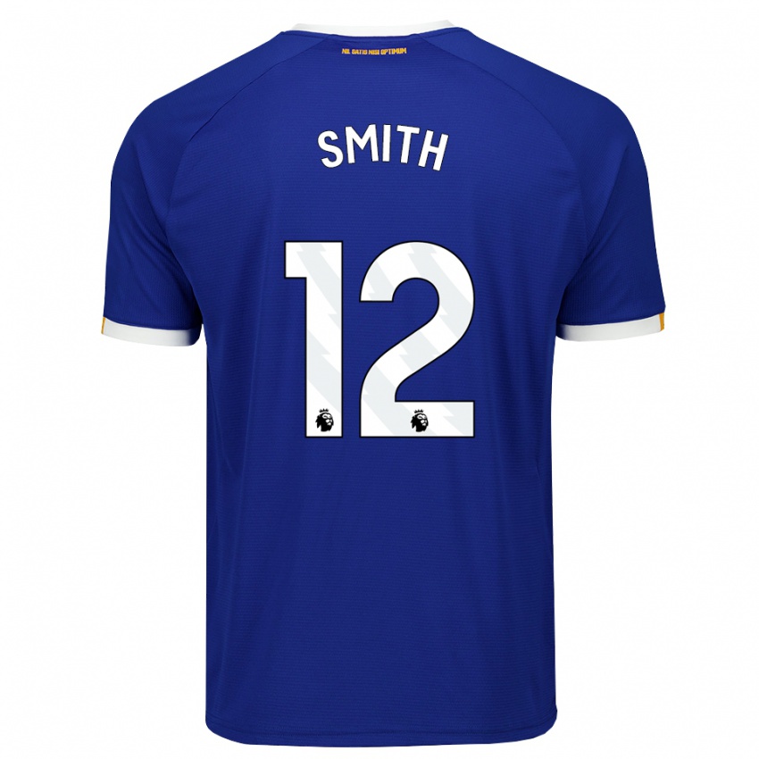 ילדים Lewis Smith #12 כחול לבן צהוב ג'רזי ביתית 2026/27 חולצה קצרה