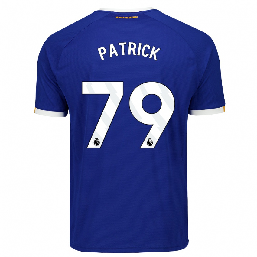 ילדים Seve Patrick #79 כחול לבן צהוב ג'רזי ביתית 2026/27 חולצה קצרה