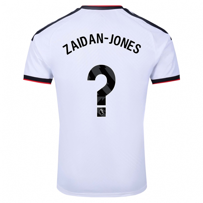 ילדים Maddox Zaidan-Jones #0 לבן שחור אדום ג'רזי ביתית 2026/27 חולצה קצרה