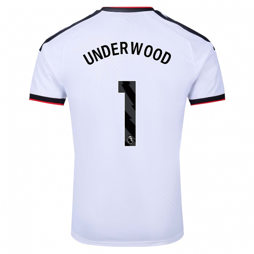 ילדים Marco Underwood #1 לבן שחור אדום ג'רזי ביתית 2026/27 חולצה קצרה