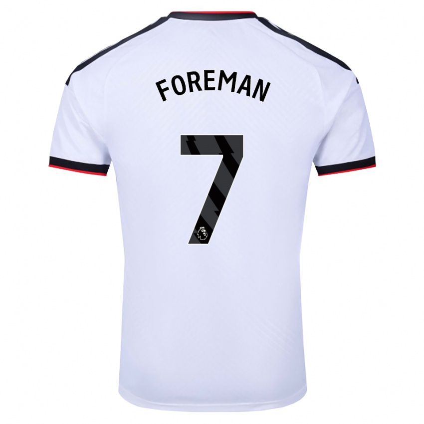 ילדים Tia Foreman #7 לבן שחור אדום ג'רזי ביתית 2026/27 חולצה קצרה