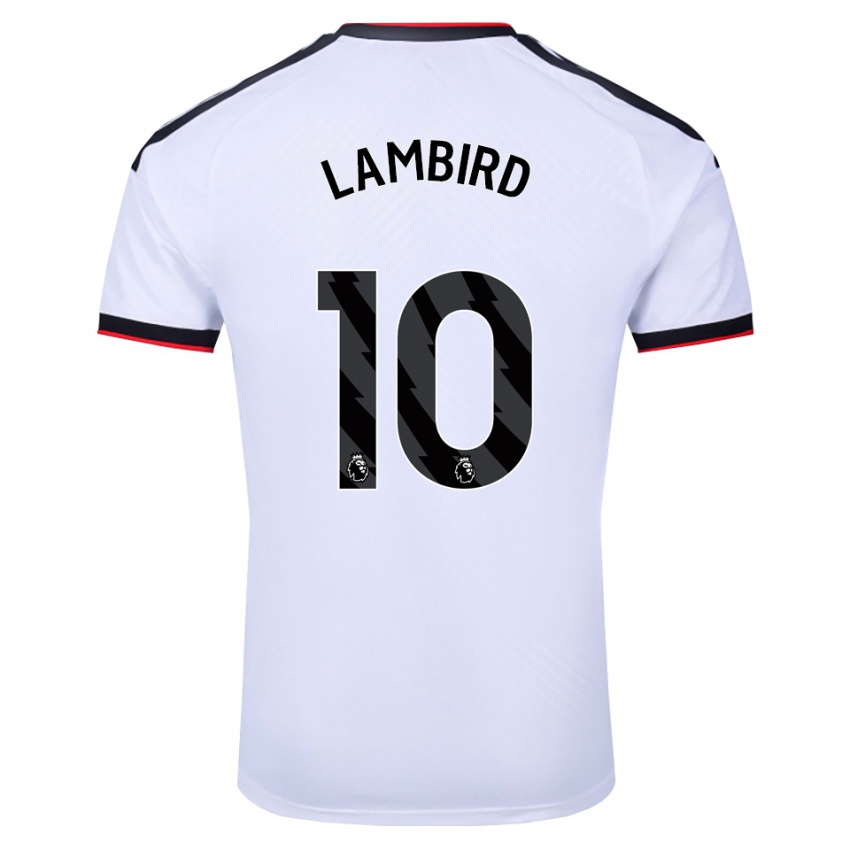 ילדים Lilly Lambird #10 לבן שחור אדום ג'רזי ביתית 2026/27 חולצה קצרה
