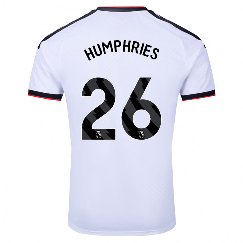 ילדים Marni Humphries #26 לבן שחור אדום ג'רזי ביתית 2026/27 חולצה קצרה