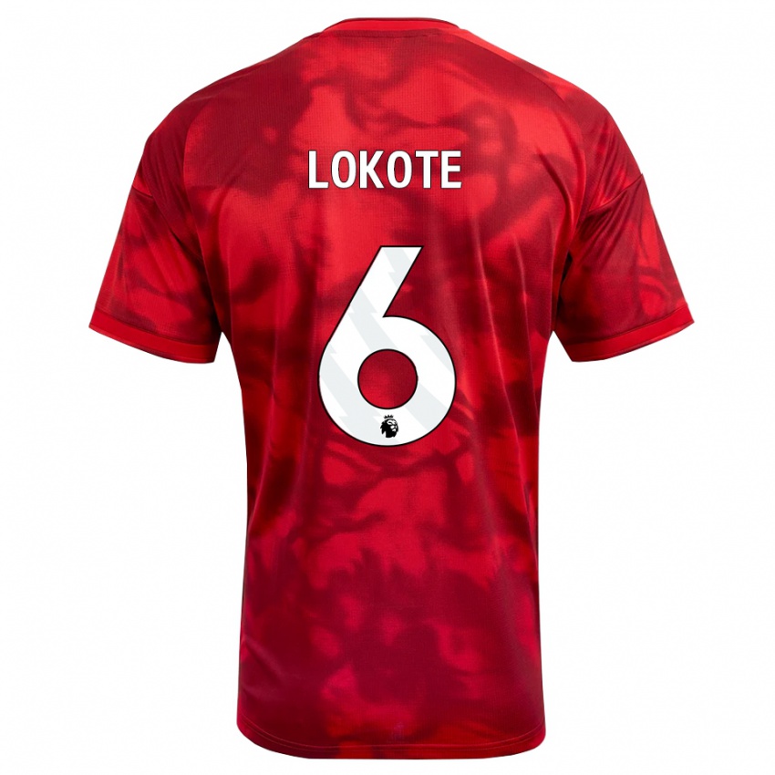 ילדים Eleazar Lokote #6 ארגמן לבן ג'רזי ביתית 2026/27 חולצה קצרה