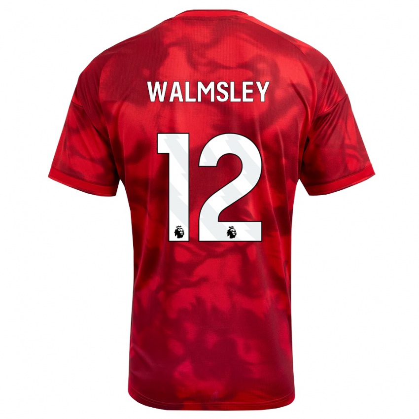 ילדים Joseph Walmsley #12 ארגמן לבן ג'רזי ביתית 2026/27 חולצה קצרה