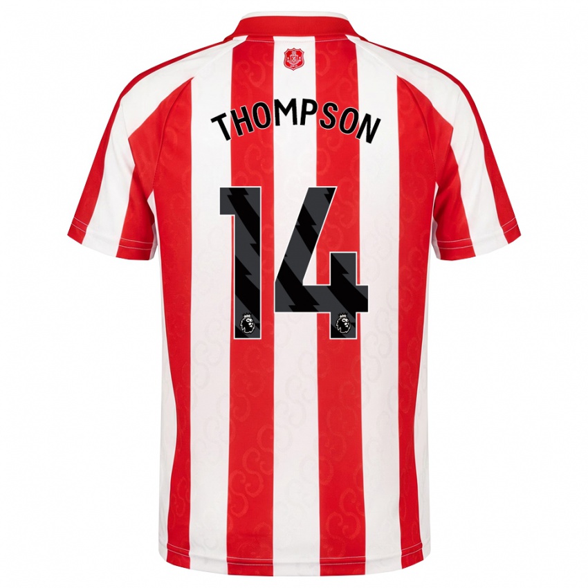 ילדים Harvey Thompson #14 אדום לבן שחור ג'רזי ביתית 2026/27 חולצה קצרה