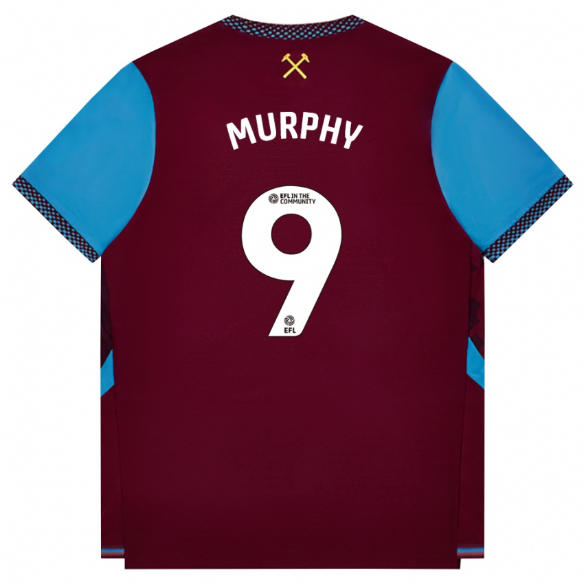 ילדים Jett Murphy #9 בורדו כחול קורנפלאוור ג'רזי ביתית 2026/27 חולצה קצרה