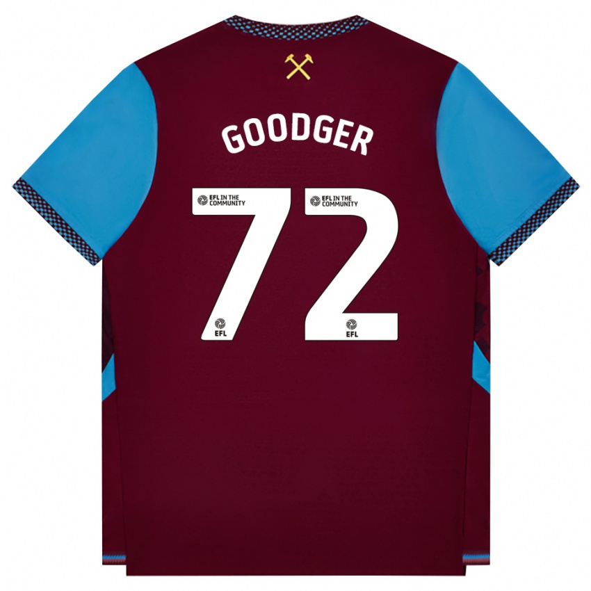 ילדים Tommy Goodger #72 בורדו כחול קורנפלאוור ג'רזי ביתית 2026/27 חולצה קצרה