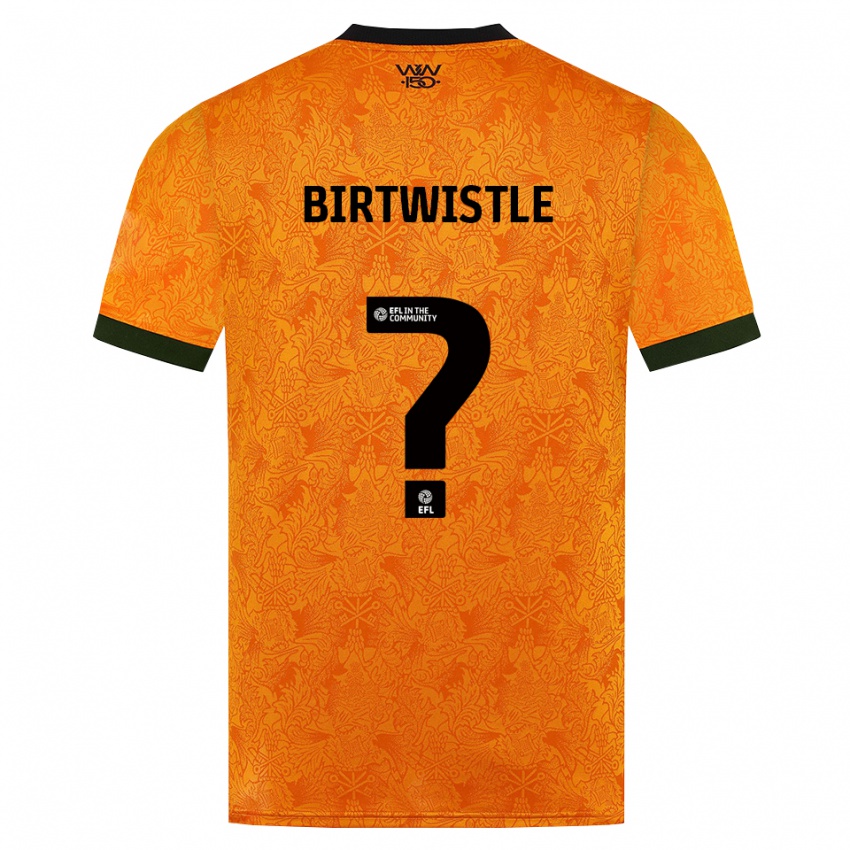ילדים Harry Birtwistle #0 כתום שחור ג'רזי ביתית 2026/27 חולצה קצרה