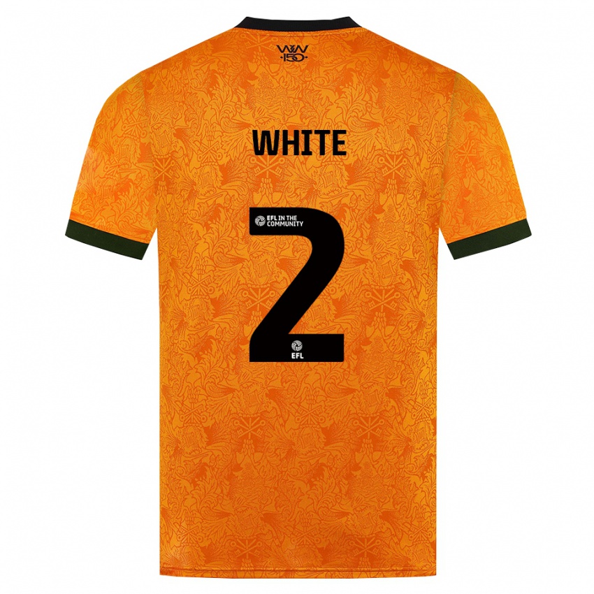 ילדים Alfie White #2 כתום שחור ג'רזי ביתית 2026/27 חולצה קצרה