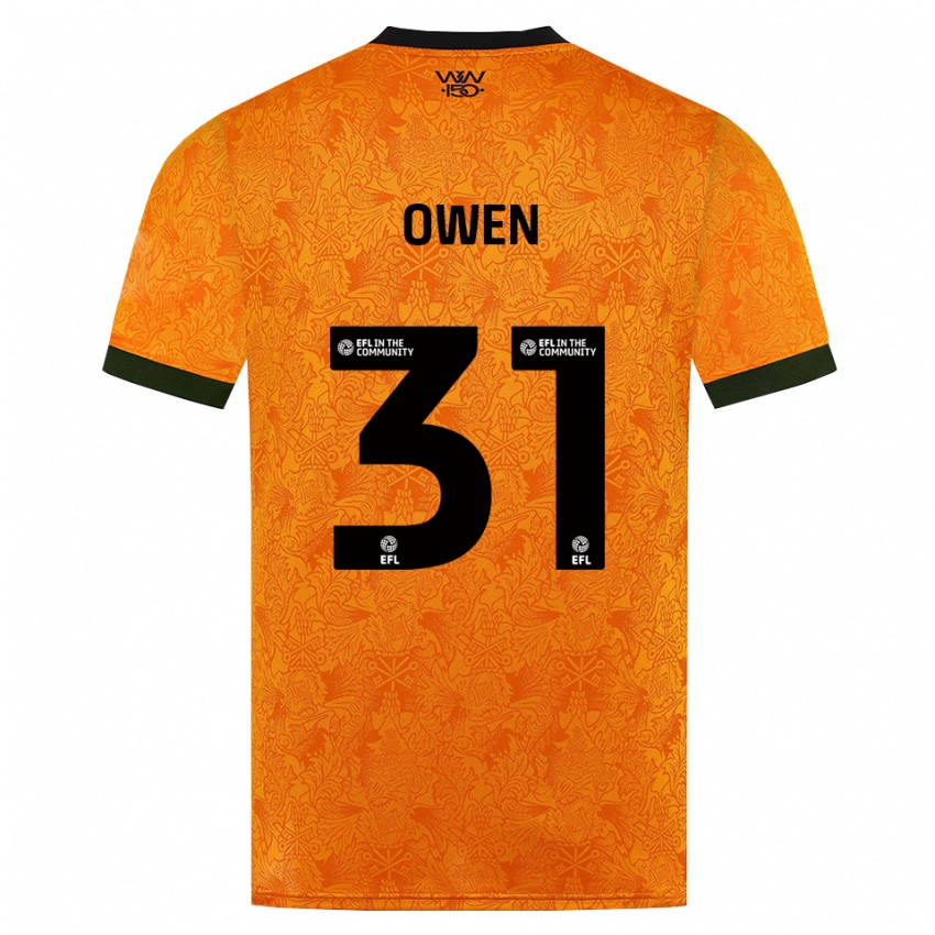 ילדים Skye Owen #31 כתום שחור ג'רזי ביתית 2026/27 חולצה קצרה