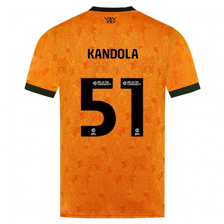ילדים Kam Kandola #51 כתום שחור ג'רזי ביתית 2026/27 חולצה קצרה