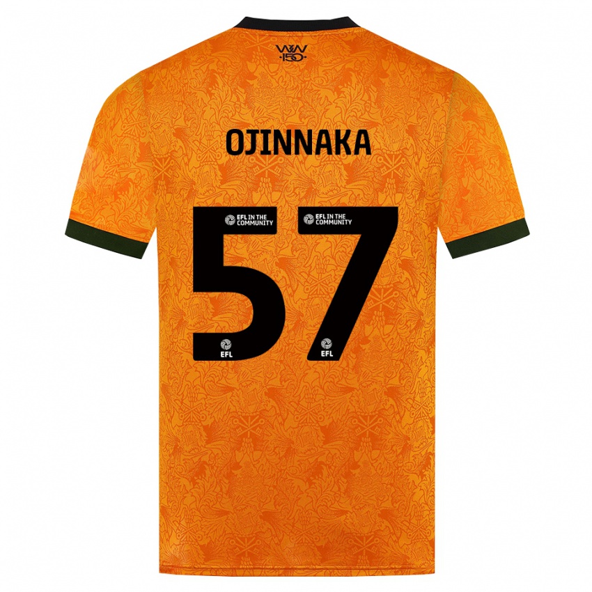 ילדים Temple Ojinnaka #57 כתום שחור ג'רזי ביתית 2026/27 חולצה קצרה