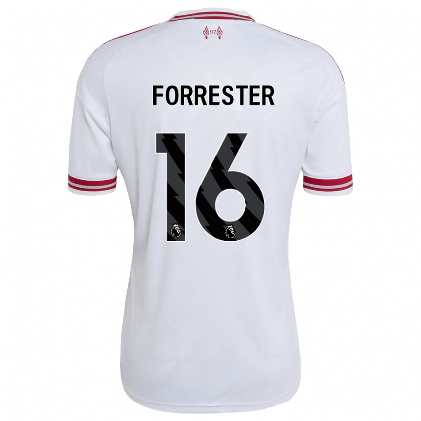 ילדים Lamore Forrester #16 אדום לבן הרחק ג'רזי 2026/27 חולצה קצרה