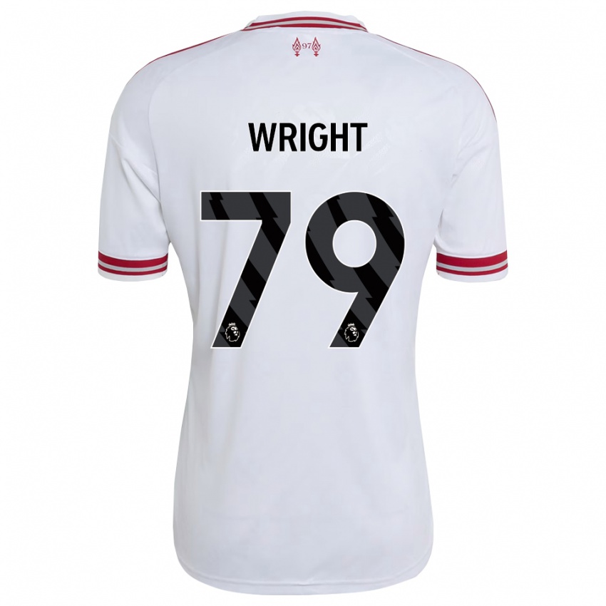 ילדים Will Wright #79 אדום לבן הרחק ג'רזי 2026/27 חולצה קצרה