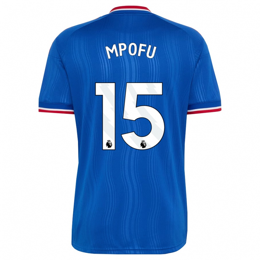 ילדים Camron Mpofu #15 כחול לבן אדום הרחק ג'רזי 2026/27 חולצה קצרה