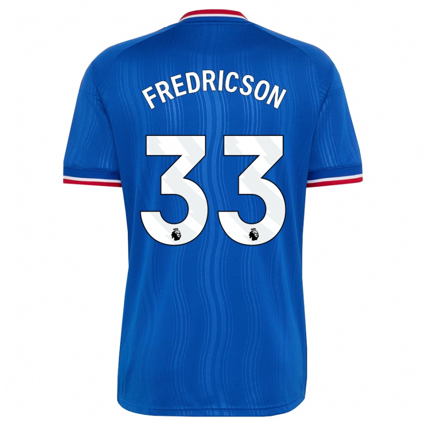 ילדים Tyler Fredricson #33 כחול לבן אדום הרחק ג'רזי 2026/27 חולצה קצרה