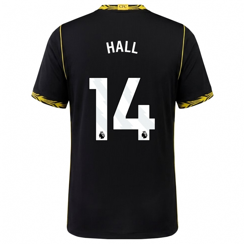 ילדים Jacob Hall #14 שחור צהוב הרחק ג'רזי 2026/27 חולצה קצרה