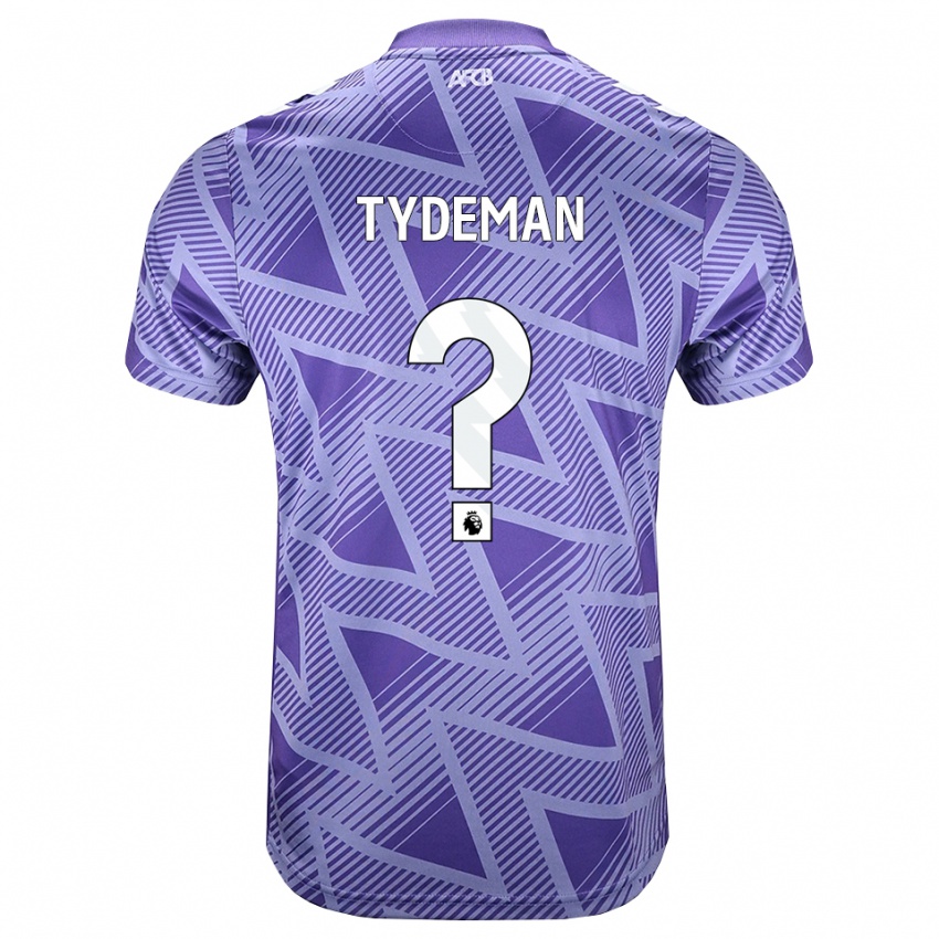 ילדים Kian Tydeman #0 ורוד בהיר מאוד לבן הרחק ג'רזי 2026/27 חולצה קצרה