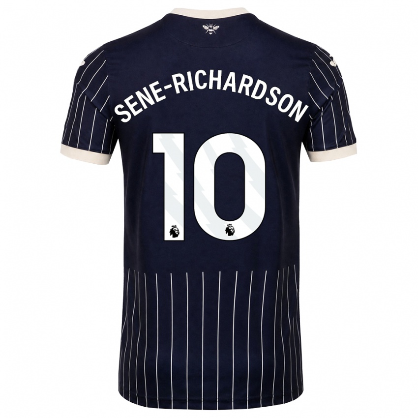 ילדים Sam Sene-Richardson #10 שחור לבן הרחק ג'רזי 2026/27 חולצה קצרה