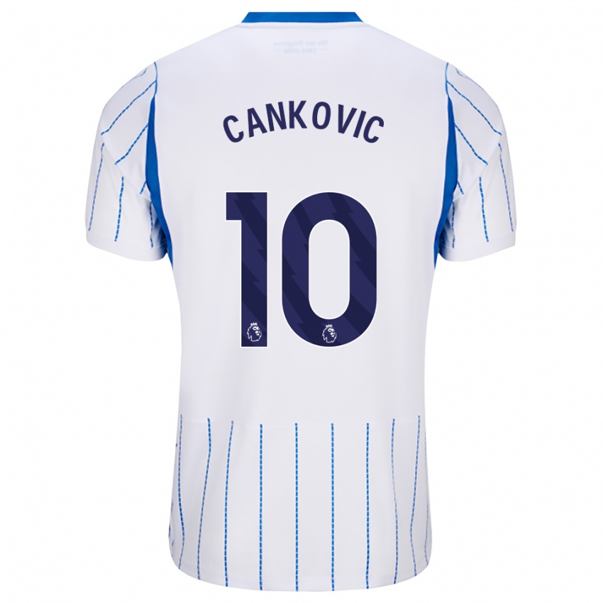 ילדים Jelena Čanković #10 כחול דודוד לבן הרחק ג'רזי 2026/27 חולצה קצרה