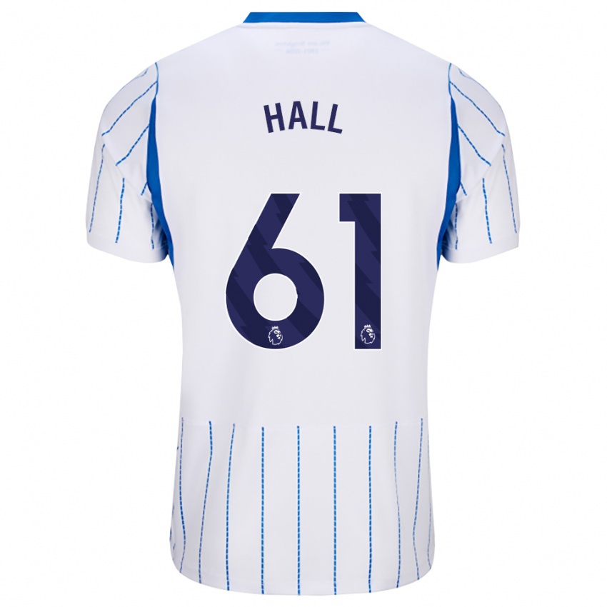 ילדים Steven Hall #61 כחול דודוד לבן הרחק ג'רזי 2026/27 חולצה קצרה