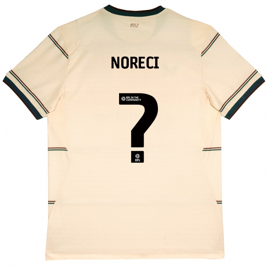 ילדים Jamie Noreci #0 בז' בורדו הרחק ג'רזי 2026/27 חולצה קצרה