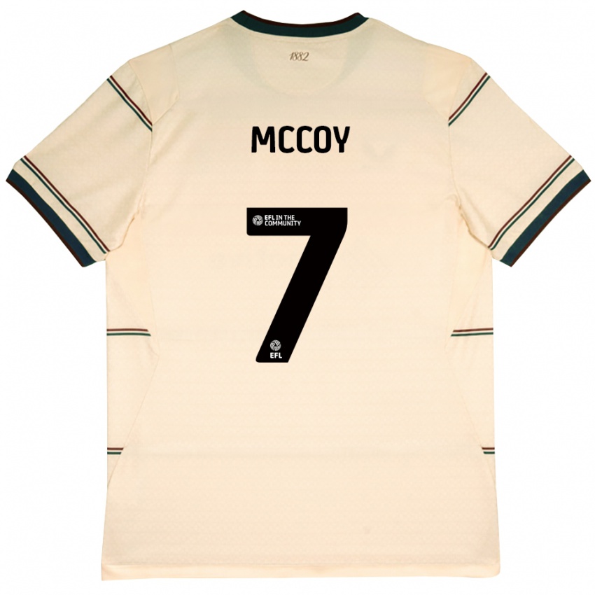 ילדים Adam Mccoy #7 בז' בורדו הרחק ג'רזי 2026/27 חולצה קצרה
