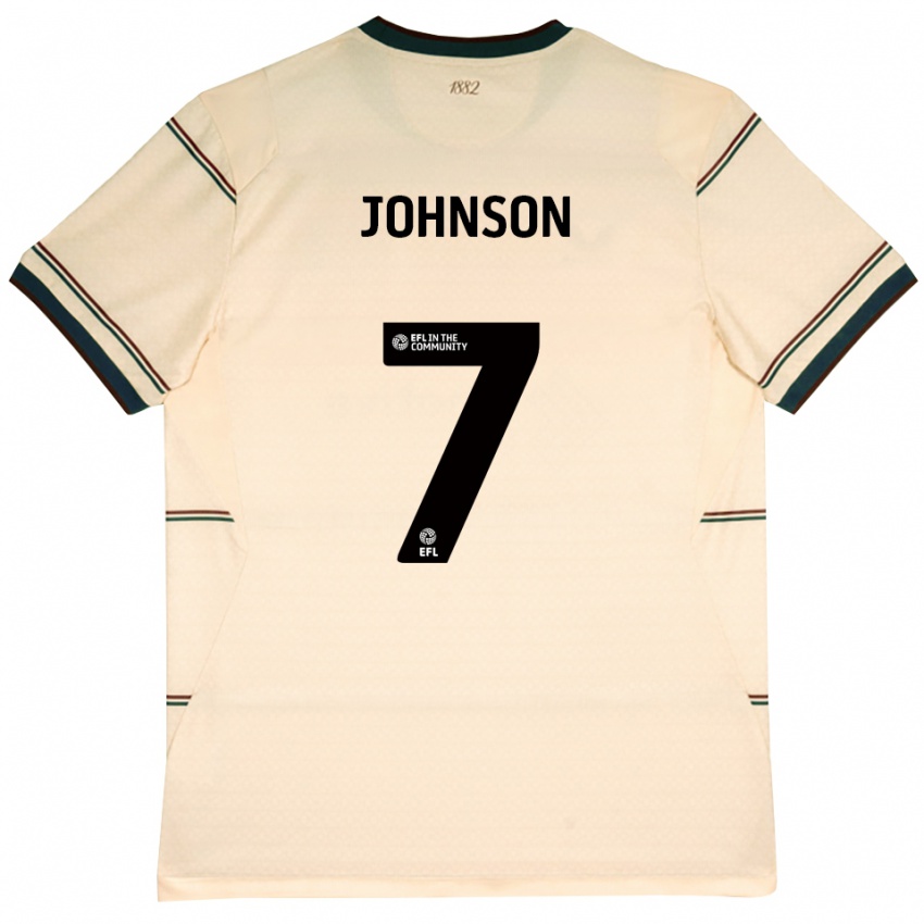ילדים Zach Johnson #7 בז' בורדו הרחק ג'רזי 2026/27 חולצה קצרה