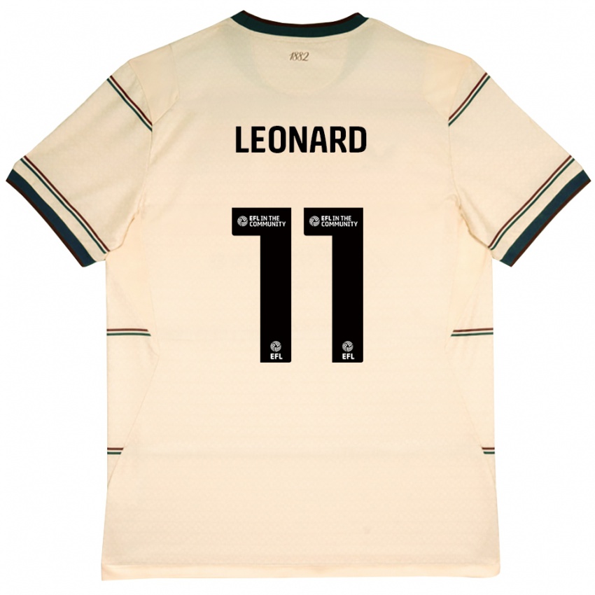 ילדים Tambwe Leonard #11 בז' בורדו הרחק ג'רזי 2026/27 חולצה קצרה