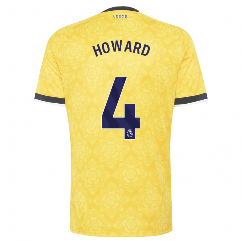 ילדים Jacob Howard #4 צהוב לבן שחור הרחק ג'רזי 2026/27 חולצה קצרה
