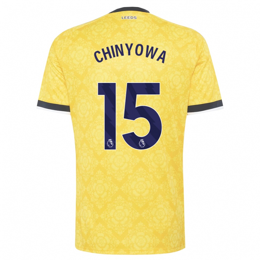 ילדים Taku Chinyowa #15 צהוב לבן שחור הרחק ג'רזי 2026/27 חולצה קצרה