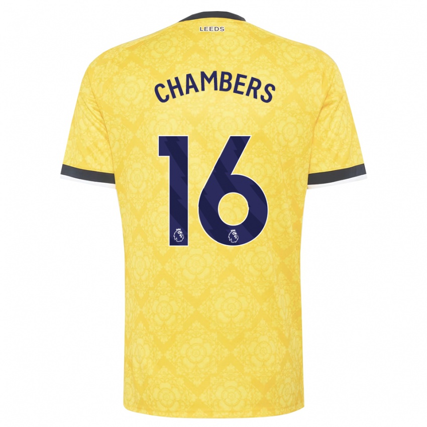 ילדים Lloyd Chambers #16 צהוב לבן שחור הרחק ג'רזי 2026/27 חולצה קצרה