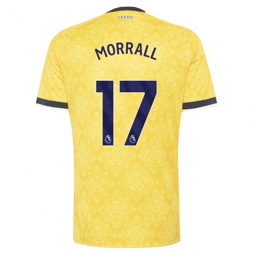 ילדים Kai Morrall #17 צהוב לבן שחור הרחק ג'רזי 2026/27 חולצה קצרה