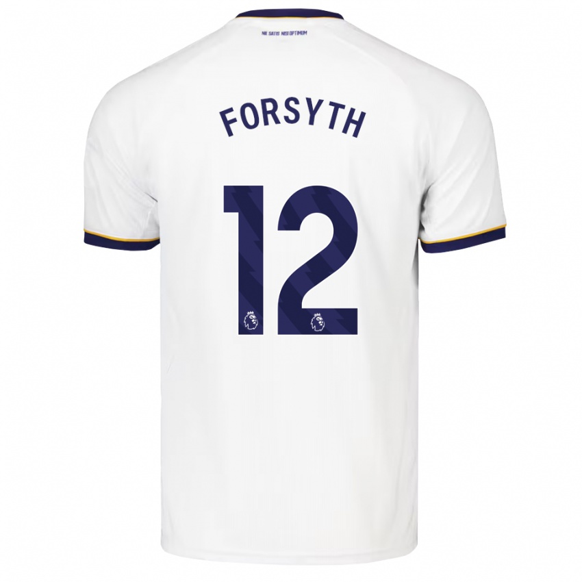 ילדים Luke Forsyth #12 כחול חצות לבן צהוב הרחק ג'רזי 2026/27 חולצה קצרה