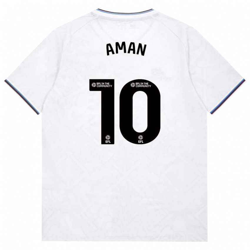 ילדים Abdulkareem Aman #10 בורדו לבן הרחק ג'רזי 2026/27 חולצה קצרה