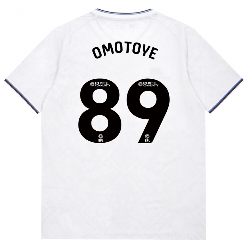 ילדים Tyrone Omotoye #89 בורדו לבן הרחק ג'רזי 2026/27 חולצה קצרה