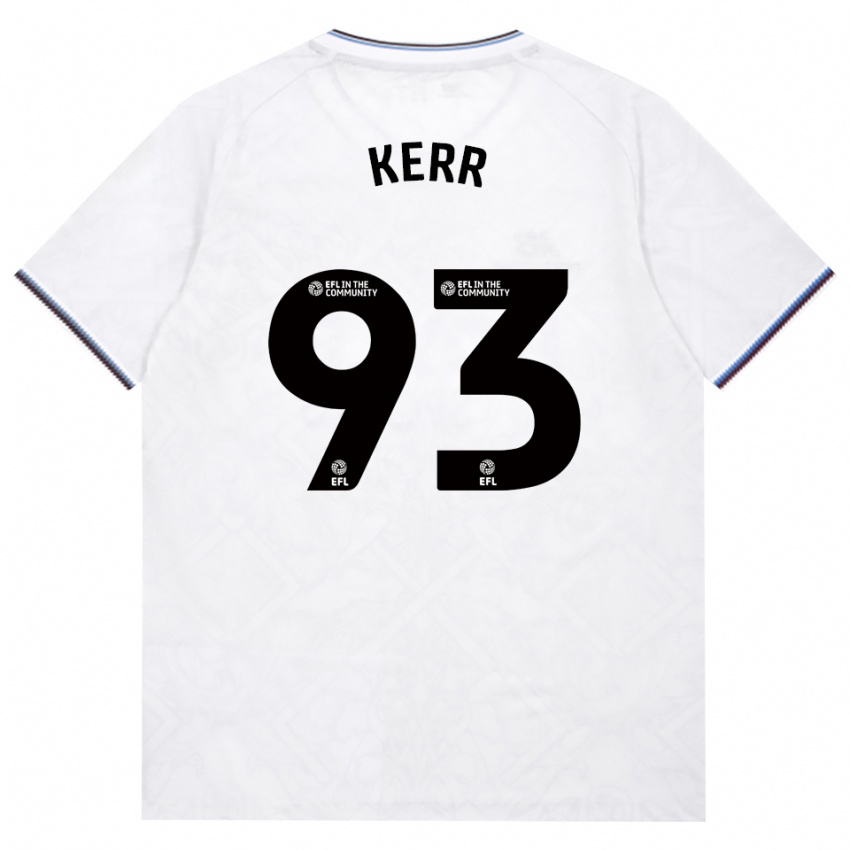 ילדים Joel Kerr #93 בורדו לבן הרחק ג'רזי 2026/27 חולצה קצרה