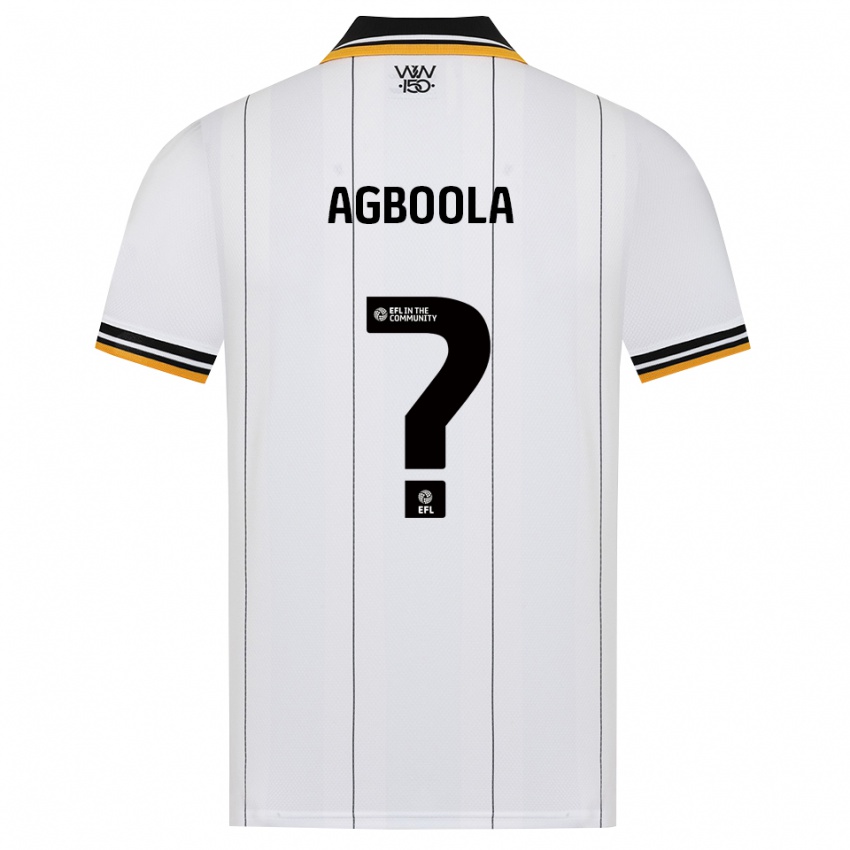 ילדים Michael Agboola #0 כתום לבן שחור הרחק ג'רזי 2026/27 חולצה קצרה