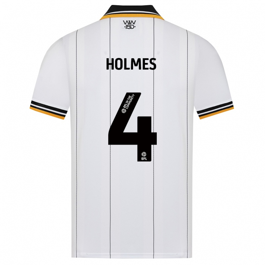 ילדים Summer Holmes #4 כתום לבן שחור הרחק ג'רזי 2026/27 חולצה קצרה