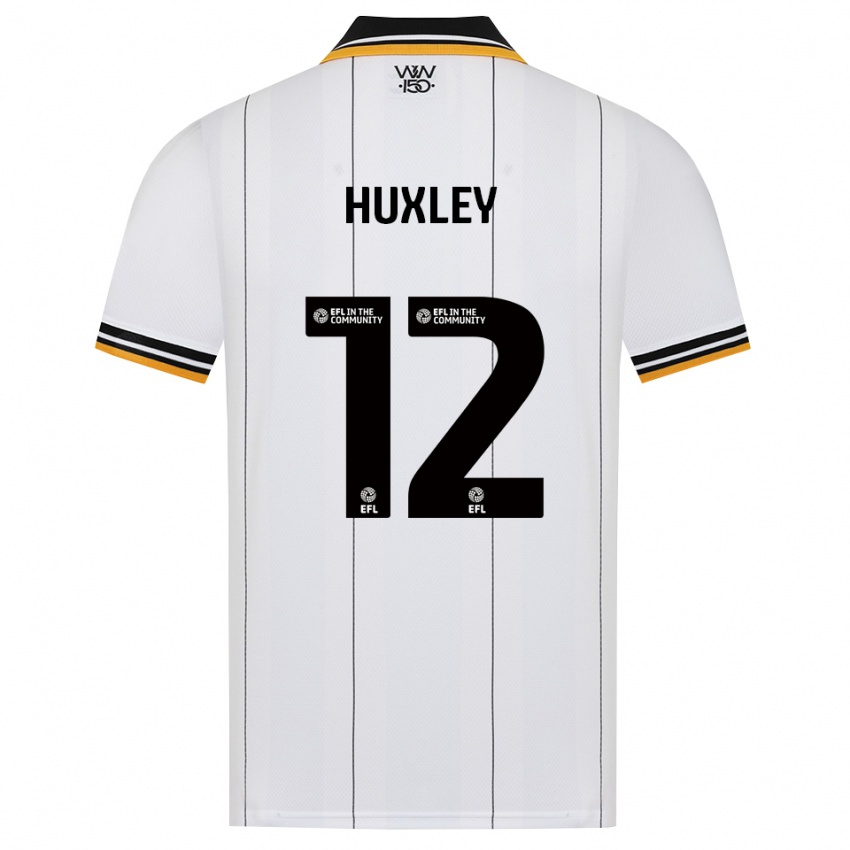 ילדים Leon Huxley #12 כתום לבן שחור הרחק ג'רזי 2026/27 חולצה קצרה