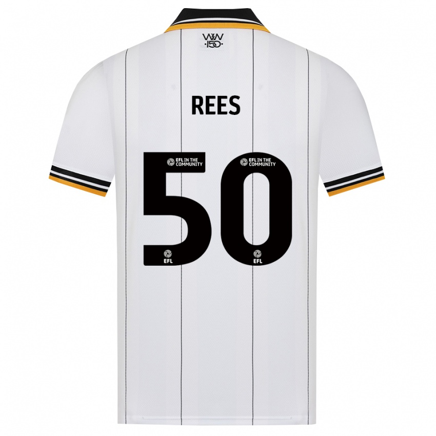 ילדים Mason Rees #50 כתום לבן שחור הרחק ג'רזי 2026/27 חולצה קצרה