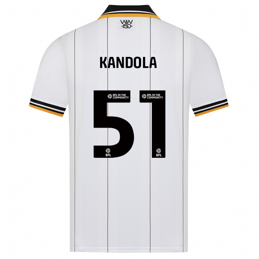 ילדים Kam Kandola #51 כתום לבן שחור הרחק ג'רזי 2026/27 חולצה קצרה